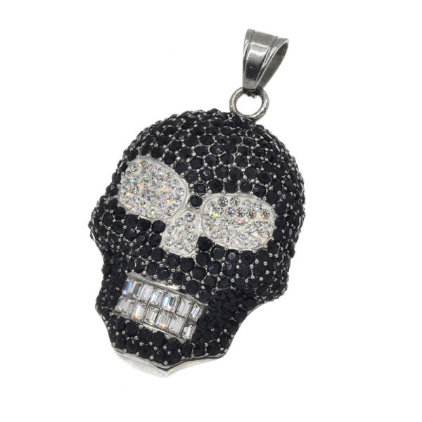 Stainless Steel Pendant - Skull Bling Bling