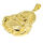Stainless Steel Pendant - Laughing Budai PVD-Gold-26 mm