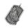 Stainless Steel Pendant – Wing Relief on Textured Tag