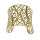 Stainless Steel Bangle - Spiral - PVD-Gold