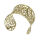 Stainless Steel Bangle - Spiral - PVD-Gold