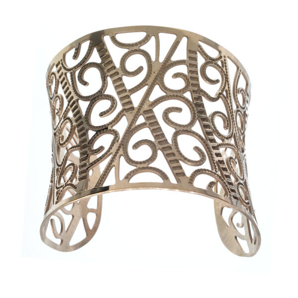 Stainless Steel Bangle - Spiral - PVD-Roségold