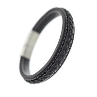 Lederarmband mit Edelstahverschluss