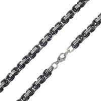 Stainless Steel Chain King Necklace - Stainless Steel -...
