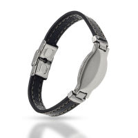 Lederarmband mit Edelstahlverschluss