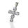 925 Sterling Silberanhänger - Kreuz mit Cubic Zirkonia