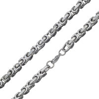 Stainless Steel Chain King Necklace - Stainless Steel - 6 mm