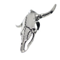 Stainless Steel Pendant - "Wyom" Bulls Skull stainless steel