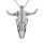 Stainless Steel Pendant - "Wyom" Bulls Skull stainless steel