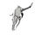 Stainless Steel Pendant - "Wyom" Bulls Skull stainless steel