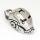 Stainless steel pendant - Robothelmet 35 x 16 x 18 mm