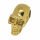 Edelstahlanhänger - Totenkopf PVD Gold