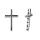 Edelstahlanhänger - Kreuz mit eisernen Kreuzen 46 x...