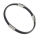 Vinyl Stainless Steel Bracelet - Double Cross - 21 cm
