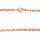 Edelstahlkette  3mm Erbskette rosegold 50 cm