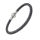 Leather bracelet with stainless steel magnetic clasp