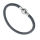 Leather bracelet with stainless steel magnetic clasp