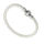 Leather bracelet with stainless steel magnetic clasp