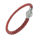 Leather bracelet with stainless steel magnetic clasp
