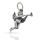 925 Sterling Silver Pendant – Flying Angel with Horn