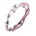 Lederarmband mit Edelstahlverschluss 5- Rosa