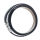 Lederarmband mit Edelstahlverschluss - Schwarz
