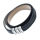 Lederarmband mit Edelstahlverschluss - Schwarz