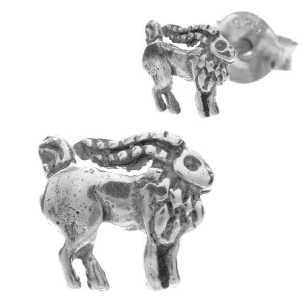 Silberohrstecker - Steinbock