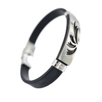 Vinyl Stainless Steel Bracelet - Tails
