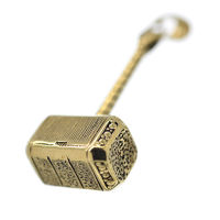 Edelstahlanhänger - Thors Hammer PVD-Gold