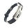 Vinyl Stainless Steel Bracelet - Double Cross