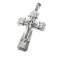 Edelstahlanhänger - Kreuz ca. 58 x 37 x 6mm
