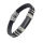 Vinyl Stainless Steel Bracelet with Stainless Steel Chain