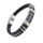 Vinyl Stainless Steel Bracelet with Stainless Steel Chain