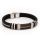 Vinyl Stainless Steel Bracelet with Stainless Steel Chain...