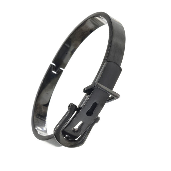 Bangle oval belt buckle