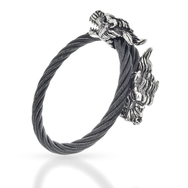 Stainless Steel Bangle - Wolf