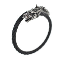 Stainless Steel Bangle - Wolf