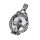 Stainless steel pendant - Memento Mori / Woman in front...