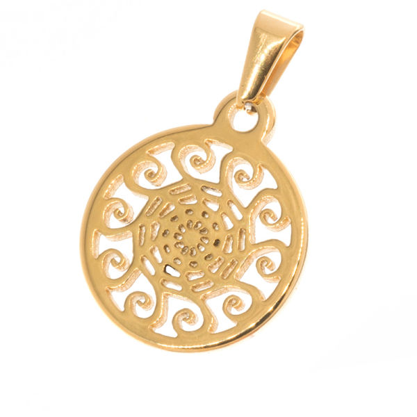 Stainless steel pendant - wheel "Sun"
