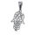 Stainless steel pendant - Hamsa Hand steel