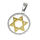 Stainless steel pendant "Star of David" in PVD-Gold