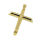 Edelstahlanhänger - Kreuz PVD-Gold