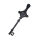 Stainless Steel Pendant - Black Key with Decorations