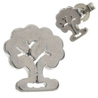 Edelstahlohrstecker Baum
