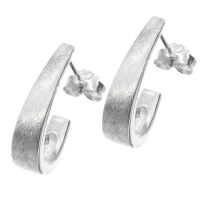 925 Sterling Silber Ohrringe ice matt