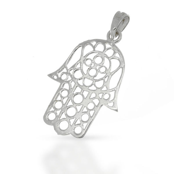 925 Sterling Silberanhänger - Silber Fatimas Hand "Oki"