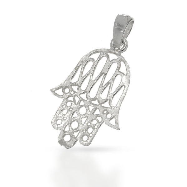 925 Sterling Silberanhänger - Silber Fatimas Hand "Hilde"