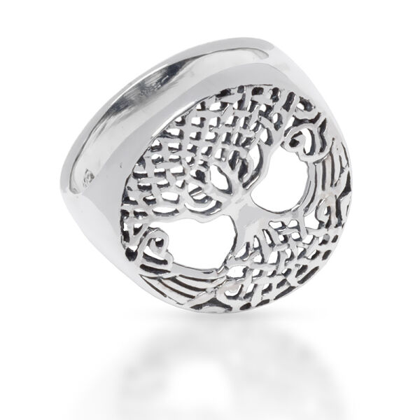 925 Sterling Silberring - Lebensbaum 52 (16,6 Ø) 6,1 US