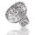 925 Sterling silver ring - floral pattern